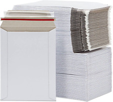 Rigid Mailers Stay Flat Bulk Cardboard 6x8 In White Shipping Envelopes Documents