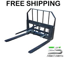 36in Pallet Fork Amp Bale Spear Combo Quick Attach Skid Steer Free Shipping