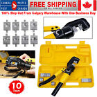 Hydraulic Wire Crimper Battery Lug Terminal Cable Crimping Tool 8 Dies 10 Ton