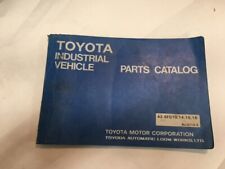Toyota 5fg10 5fg14 5fg15 5fg18 Forklift Lift Truck Parts Catalog Manual 1986