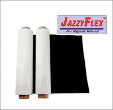 Flex Magnetic Sign Material 24 X 3 X 30 Mil Piece Withwhite Vinyl Laminate