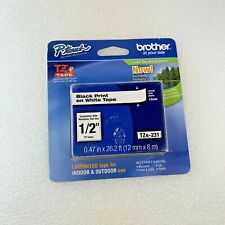 Genuine Brother P Touch Tze 231 12 Wide Black Print On White Tape 047