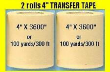 2 Rolls 4 Application Transfer Paper Tape 300 Ft Roll For Vinyl Plotter Cutter
