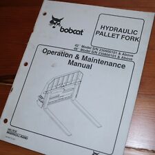 Bobcat Pallet Fork Lift Owner Operator Operation Maintenance Manual Book Guide