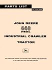 John Deere 440 Diesel Crawler Tractor Parts Manual Jd