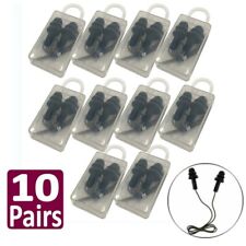10 Pairs Silicone Ear Plugs Corded Swimming Hearing Protection Reusable Washable