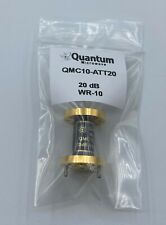 Wr 10 Millimeter Waveguide Fixed Attenuator 20 Db Gold Plated Quantum Microwave