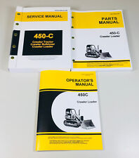 Service Manual Set For John Deere 450c Crawler Loader Operator Parts Tech Repair
