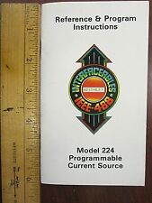 Keithley Model 224 Programmable Current Source Reference Amp Program Instructions