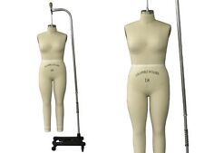 Professional Pro Female Working Dress Form Mannequin Full Size 18 Arm