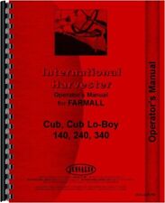 International Farmall Tractor Service Maintenance Manual 140 240 340 Cub Lo Boy