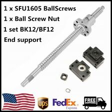 Sfu1605 L250 1500mm Ball Screw C7 With End Machined Nut Bkbf12 End Support