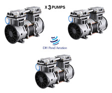New Lake Fish Pond Aerator Pump Compressor 3 Cfm 72 Psi 12hp X3 Pumps
