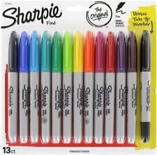 Sharpie Permanent Fine Point Markers Combo Set Art Coloring New 13 Markers