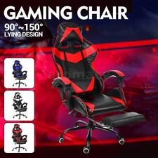 Ergonomic Office Gaming Chair High Back Swivel Recliner Racing Chair With Footrest