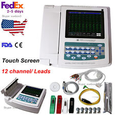 Digital 12 Channellead Electrocardiograph Ecgekg Machine Interpretation Us Fda