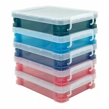 Super Stacker Document Boxes Assorted Colors 5 Pack
