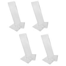 4 Pc Clear Acrylic Vertical Single Shoe Display Fixture Stand Retail Heels Slant