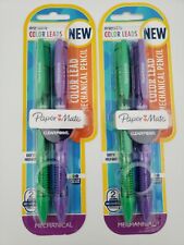 Paper Mate Color Lead Mechanical Pencil Erasable Color 4 Count 07mm Lead New