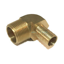58 Hose Barb Elbow X 34 Male Npt Brass Pipe Fitting Thread Gas Fuel Water Air