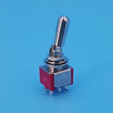 Sh T8011 Lk 6pin Dpdt Locking Lever On On 2 Position Mini Toggle Switch
