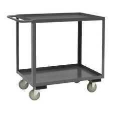Durham Mfg Rsc 1832 2 95 Steel Utility Cart With Lipped Metal Shelves Flat 2