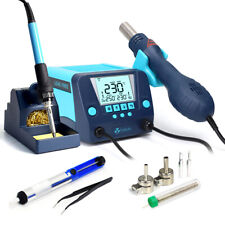 2in1 Smd Soldering Iron Rework Station Hotampair Gun Lcd Digital Display 560with110v