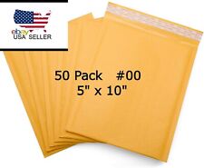 50 00 5x10 Kraft Paper Bubble Padded Envelopes Mailers Shipping Boxes Usa