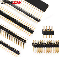 Male Female 254mm Pitch 40 Pin Headers Single Double Row Gold Plated Connector