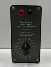 Vintage Heathkit Cs 1 Condensercapacitor Substitution Box Electrical Test Equip