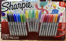 Brand New Sealed Sharpie 21 Colors Fine Tip Permanent Marker Set 21 Ct