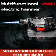 3000rpm Electric Demolition Jack Hammer Concrete Breaker Punch Chisel Bit 1050w