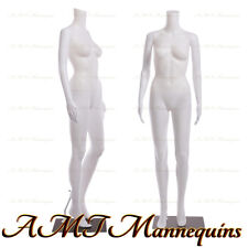 Female Display Mannequinstand Manequin Dressform White Plastic Manikin Fb 7w
