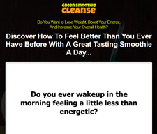 Green Smoothie Cleanse Business For Sale With Software Amp Audio Video Upsell