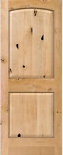 2 Panel Arch Top Knotty Alder Raised Solid Core Interior Wood 68 Doors Slabs