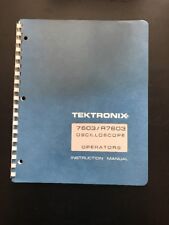 Tektronix 7603r7603 Oscilloscope Operators Instruction Manual