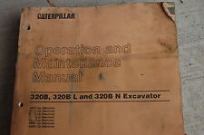Cat Caterpillar 320b L N Excavator Operationmaintenance Manual Owner Operator