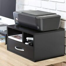 Printer Stand Desk Organizer Wood File Drawer Office Supplie Storage Shelf Us