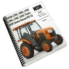 Kubota L3560 L4060 L4760 L5060 L5460 L6060 Tractor Wsm Service Manual Cd