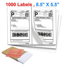 1000 85x55 Half Sheet Self Adhesive Shipping Labels For Laser Amp Inkjet Printer