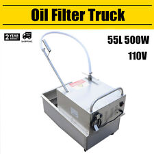55l Commercial Mobile Fryer Oil Filter Machine Edible Oil Filter Machine Cart Us
