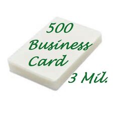500 Business Card 3 Mil Laminating Pouches Laminator Sheets 2 14 X 3 34