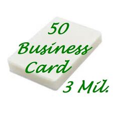50 Business Card 3 Mil Laminating Pouches Laminator Sheets 2 14 X 3 34