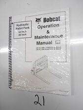 Bobcat Hydraulic Pallet Fork 42 Sn 230900101 48 230800101 Service Manual 106