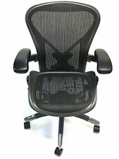 Herman Miller Classic Fully Loaded Carbon Black Size B Posturefit Aeron Chair