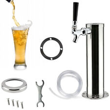 Single Tap Stainless Steel Draft Beer Tower Chrome Faucet For Homebar