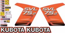 Kubota Svl75 2 Very Nice Aftermarket Decal Kit High Quality Decals