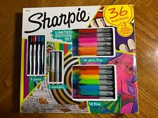 New Limited Edition 36ct Sharpie Permanent Marker Set Nib 3 Coloring Pages