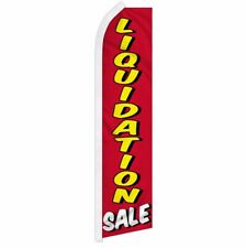 Liquidation Sale Advertising Super Flag Swooper Banner Business Sign Warehouse