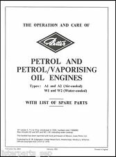 Petter A1 Stationary Engine Manual A1 A2 W1 W2 1951 Onwards Instruction Book